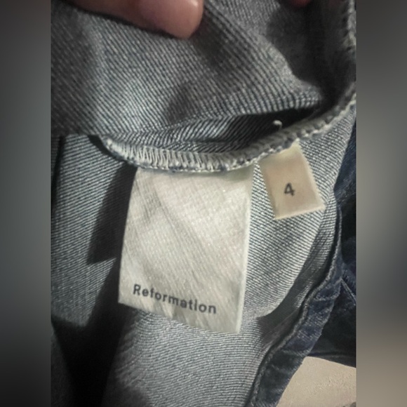 Reformation Parker Denim Blue Women's Dress - Picture 5 of 6